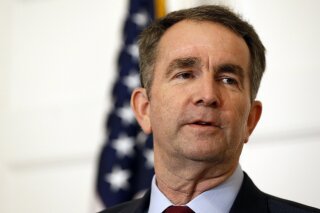 Virginia Gov. Ralph Northam speaks during a news conference in the Governor's Mansion in Richmond, Va., on Saturday, Feb. 2, 2019. Northam is under fire for a racial photo that appeared in his college yearbook. (AP Photo/Steve Helber)
