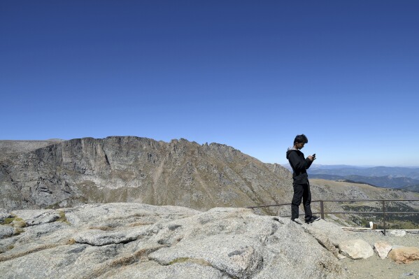 FILE - Mount Evans is seen near Idaho Springs, in Colorado's Rocky Mountains, Sept. 10, 2016. On Friday, Sept. 15, 2023, federal officials renamed the towering mountain southwest of Denver to Mount Blue Sky as part of a national effort to address the history of oppression and violence against Native Americans. (AP Photo/Thomas Peipert, File)