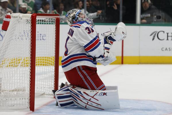 Rangers score 3 in 3rd as Stars lose Oettinger in 6-3 defeat