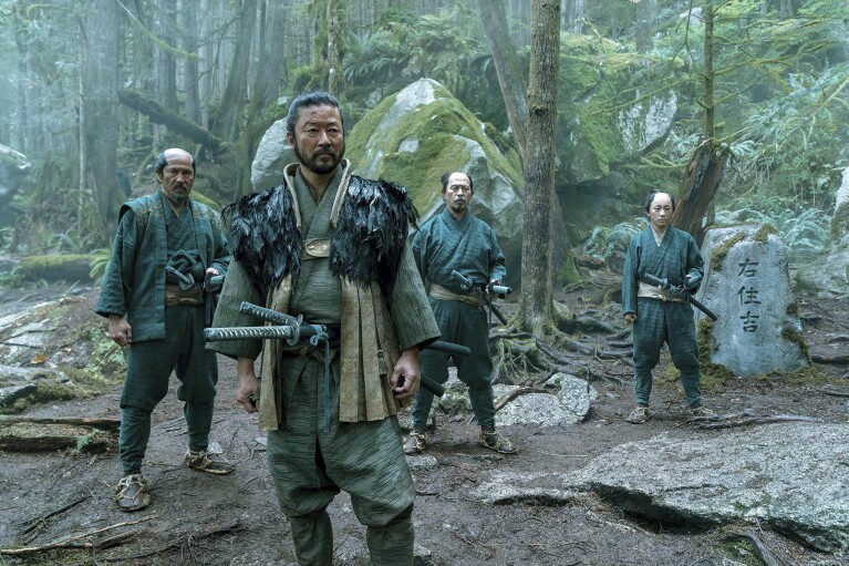 This image released by FX shows Tadanobu Asano as Kashigi Yabushige in a scene from "Shogun." (Katie Yu/FX via AP)