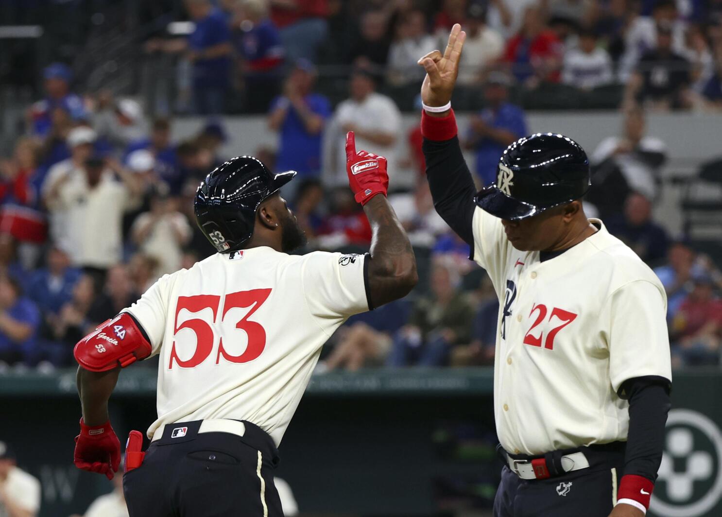 García homers, Lowe has 3 RBIs as Rangers down Astros 6-2