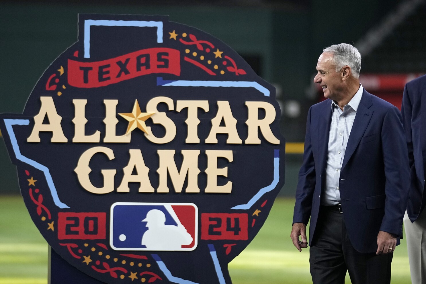 Texas Rangers Unveil 2024 MLB All-Star Game Logo At Globe Life Field