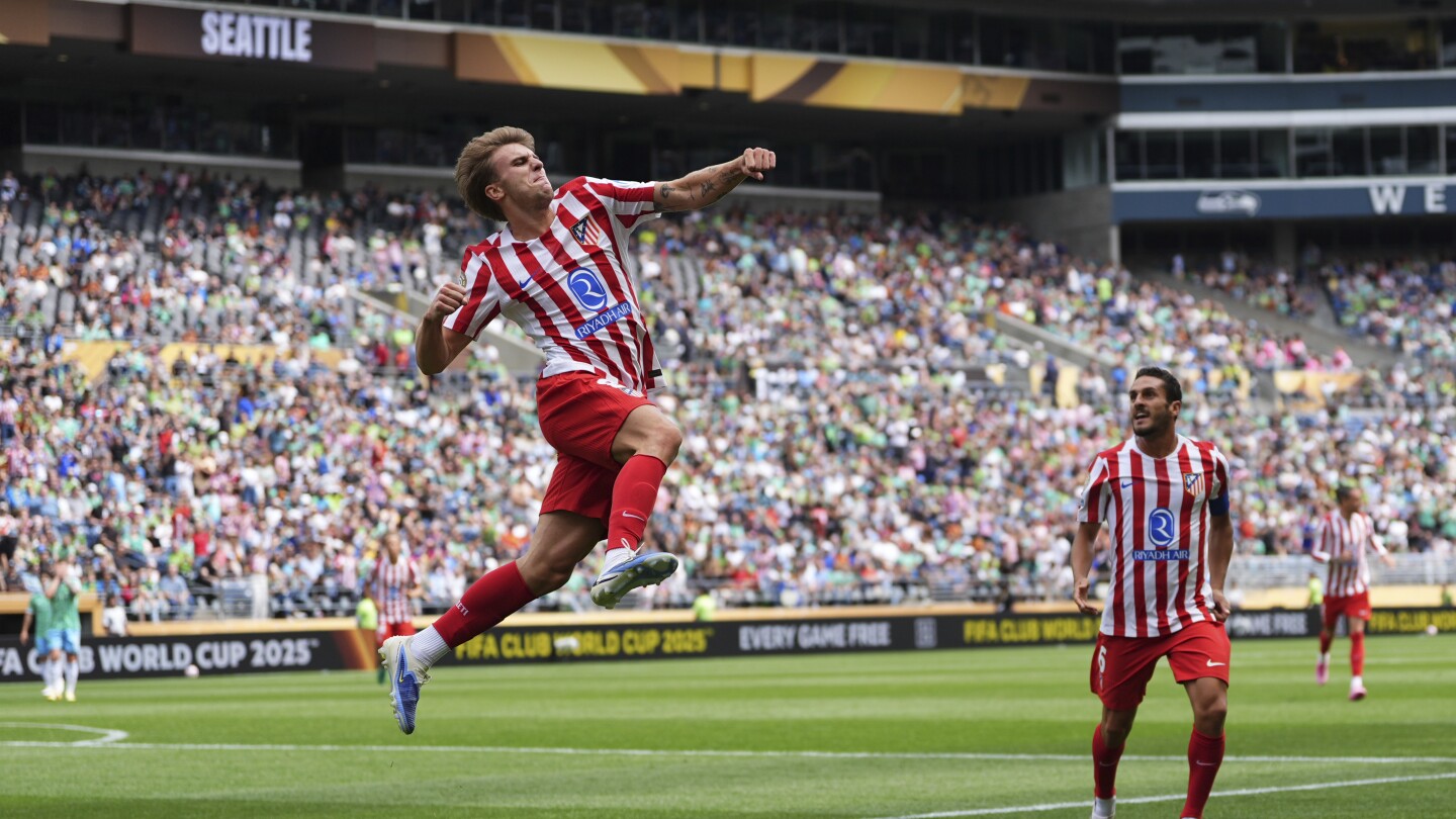 Atletico Madrid Defeats Seattle 3-1 in Club World Cup