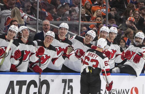 Devils rally past Oilers late in 3rd period with 2 goals in 7