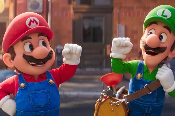 This image released by Nintendo and Universal Studios shows Mario, voiced by Chris Pratt, left, and Luigi, voiced by Charlie Day in Nintendo's 