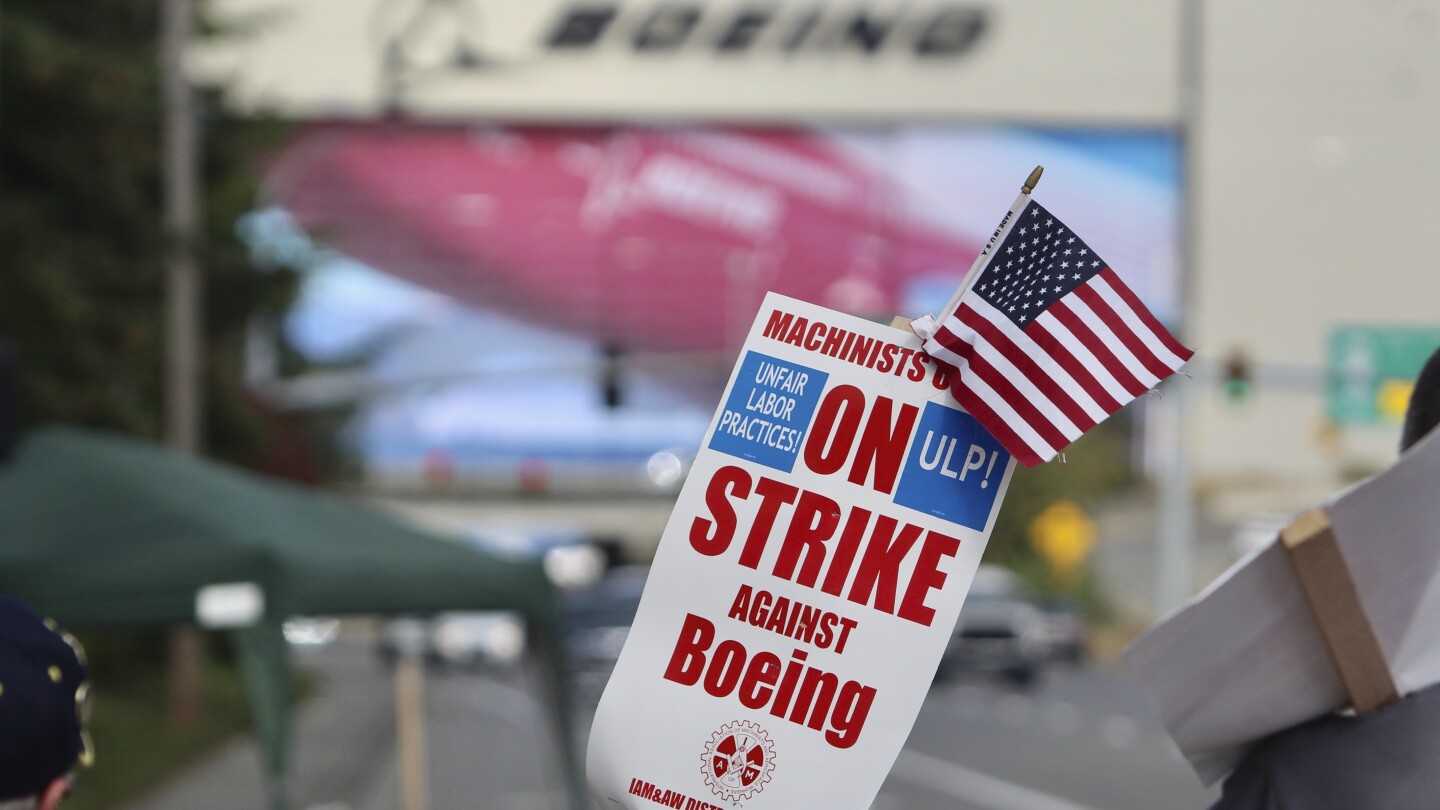 A strike by Boeing factory workers shows no signs of ending after its ...