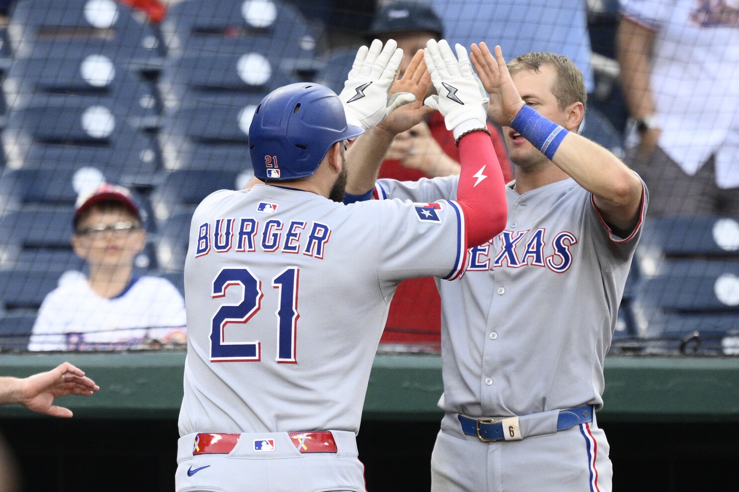 Rangers place Jake Burger on the injured list