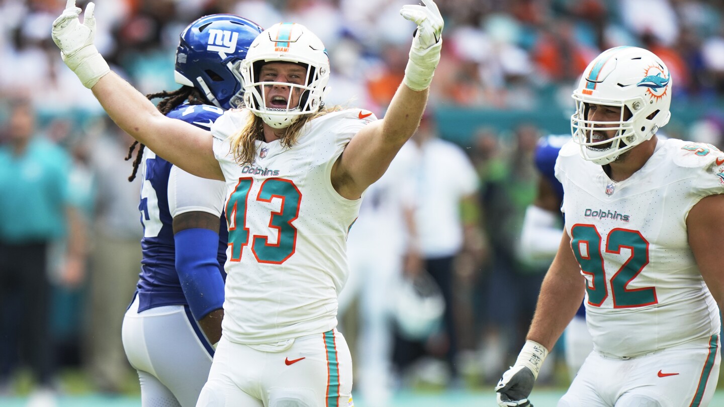 New York Giants vs. Miami Dolphins NFL Week 13 TV information