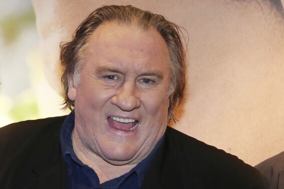 FILE - Actor Gerard Depardieu attends the premiere of the movie "Tour de France" in Paris, France, Monday, Nov. 14, 2016. More than 50 French performers, writers and producers published an essay Tuesday defending film star and national icon Gerard Depardieu amid growing scrutiny of his behavior toward women. (AP Photo/Thibault Camus, File)