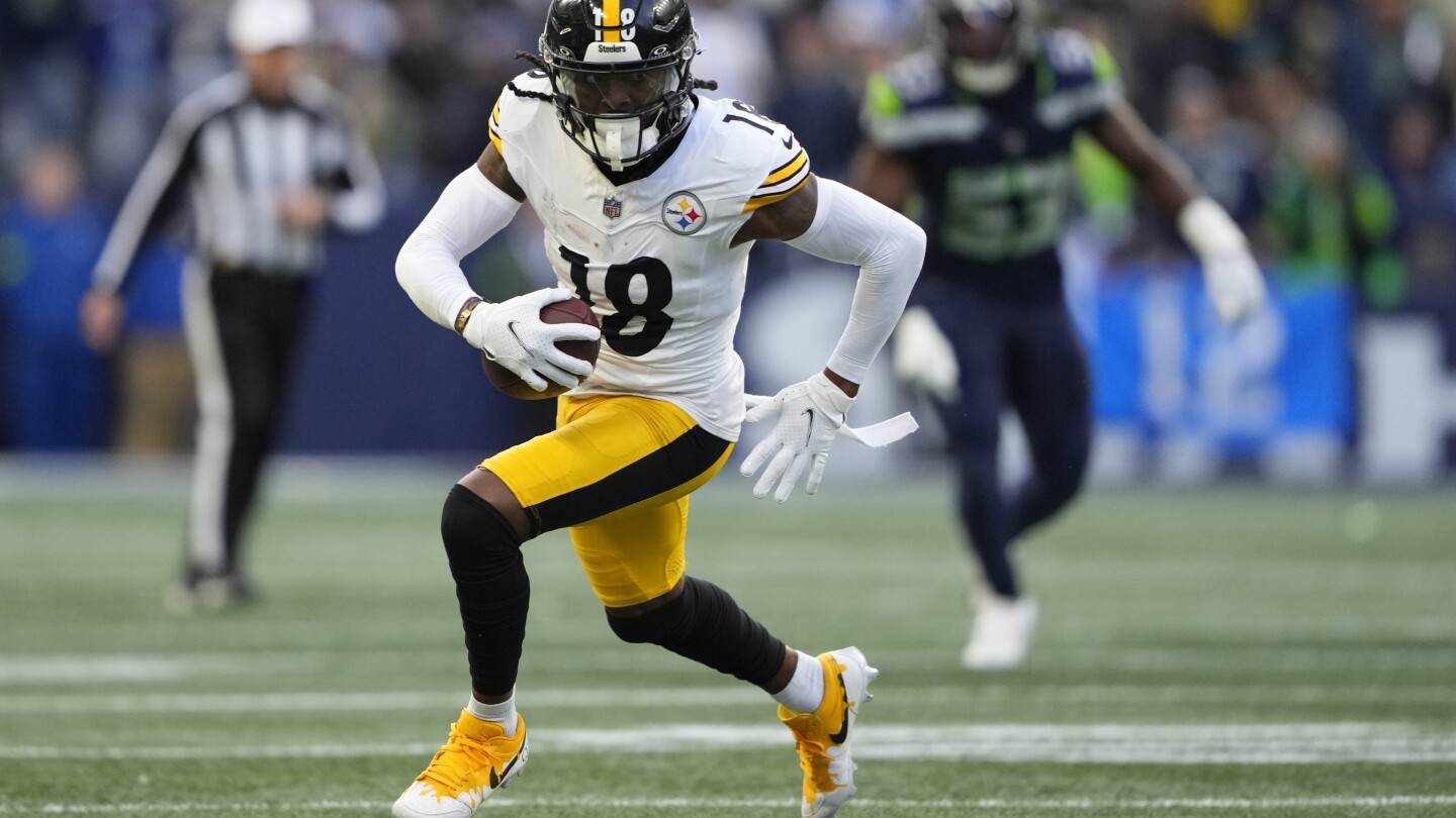 Steelers enviando WR Diontae Johnson para Carolina para DB Donte Jackson, disse natividade da AP