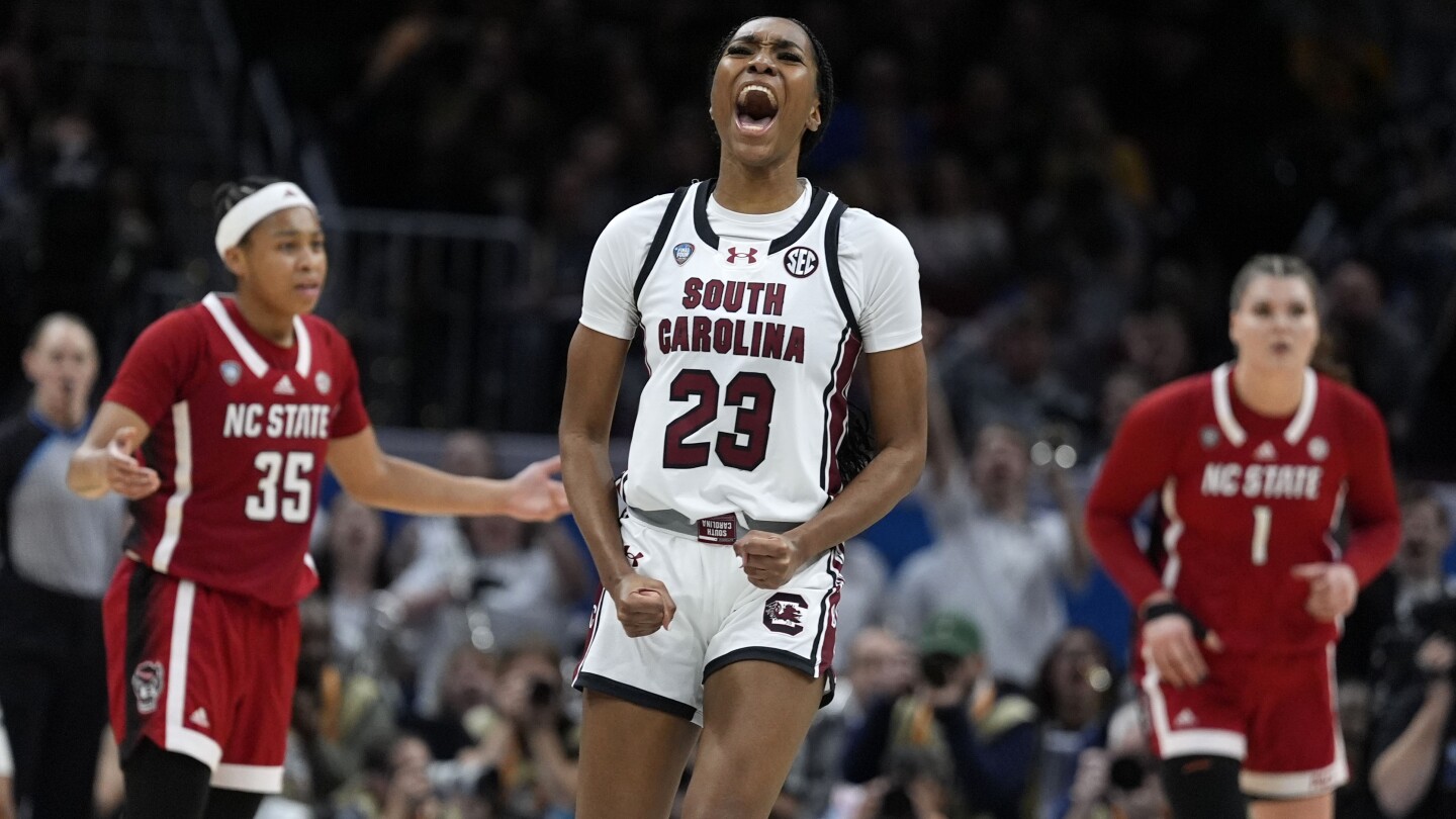 South Carolina advances to the NCAA womens basketball national championship game after defeating NC State in the Final Four