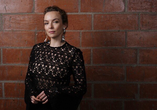 Jodie Comer, a cast member in "The Bikeriders," poses for a portrait, Thursday, May 30, 2024, in Los Angeles. (AP Photo/Chris Pizzello)