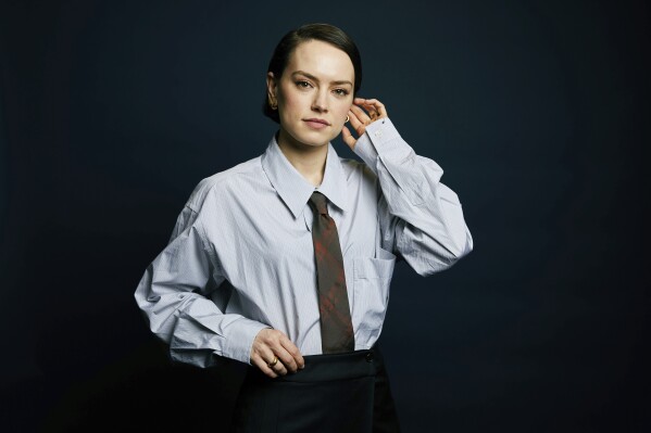 Daisy Ridley poses for a portrait on Friday, Jan. 26, 2024, in New York. (Photo by Taylor Jewell/Invision/AP)