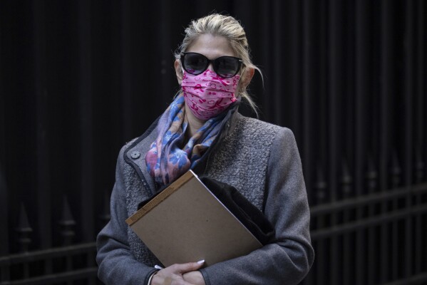 Nadine Menendez, wife of former Sen. Bob Menendez, leaves Manhattan federal court, Tuesday, March 18, 2025, in New York. (AP Photo/Yuki Iwamura)