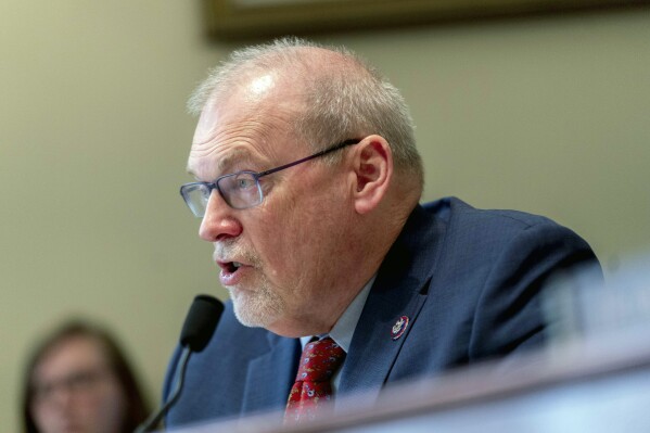 Rep. Morgan Griffith, R-Va., speaks during a House Committee on House Administration hearing on "American Confidence in Elections: Protecting Political Speech" on Capitol Hill in Washington, Thursday, May 11, 2023. (AP Photo/Andrew Harnik)