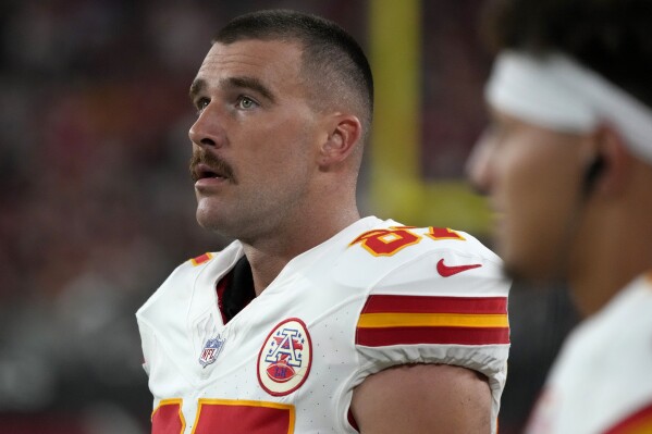 Chiefs without injured All-Pro tight end Travis Kelce for NFL opener against Detroit | AP News