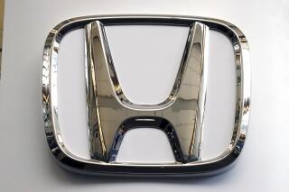 FILE- This Feb. 14, 2019 file photo shows a Honda logo at the 2019 Pittsburgh International Auto Show in Pittsburgh. Honda is recalling a half-million vehicles in the U.S. and Canada, Wednesday, March 15, 2023, because the front seat belts may not latch properly. The recall covers some of the the automaker’s top-selling models including the 2017 through 2020 CR-V, the 2018 and 2019 Accord, the 2018 through 2020 Odyssey and the 2019 Insight. Also included is the Acura RDX from the 2019 and 2020 model years. (AP Photo/Gene J. Puskar, File)