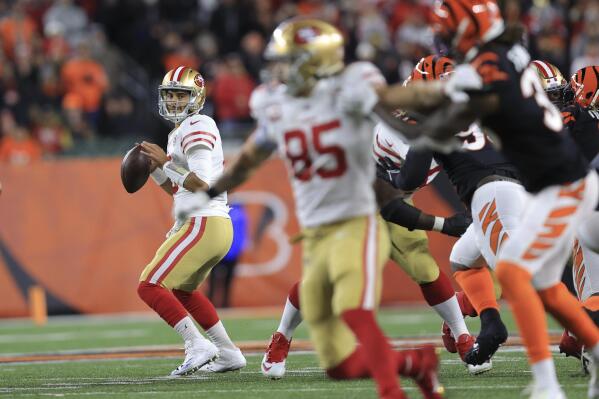 Garoppolo throws 12-yard TD as 49ers beat Bengals in OT