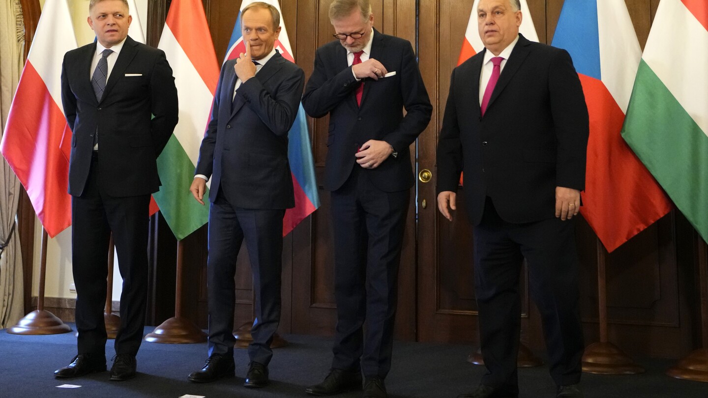 Чешки и полски лидери казват, че са обединени в подкрепата си за Украйна в борбата й срещу Русия