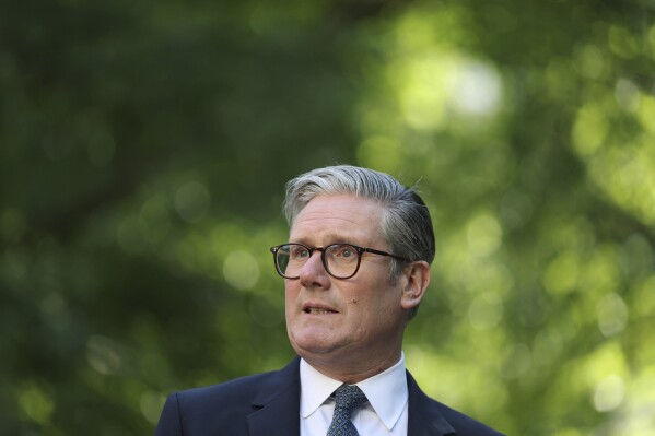 El primer ministro británico Keir Starmer en Londres el 19 de mayo del 2025. (Hannah McKay/Pool via AP)