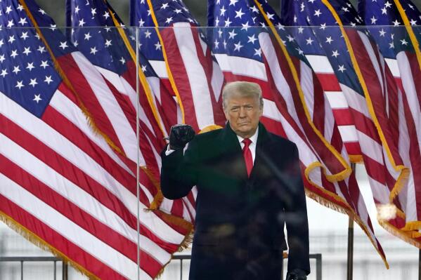 President Donald Trump arrives to speak at a rally Wednesday, Jan. 6, 2021, in Washington. (AP Photo/Jacquelyn Martin)
