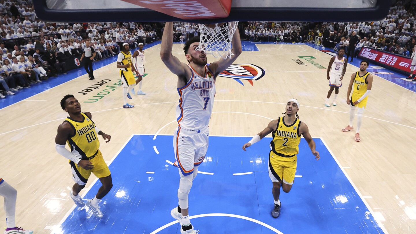Game 2: Thunder will try to tie up the NBA Finals, while Pacers will seek complete control of series