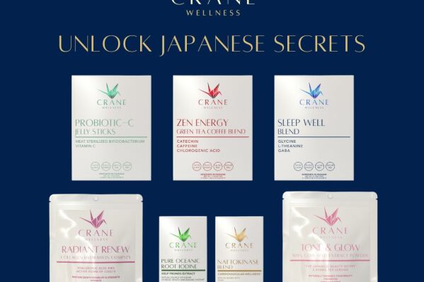 Unlock Japanese secrets with newly launched Crane Wellness. Crane was founded by family-owned Fine USA Trading with a history of creating beauty and wellness supplements since 1974, based in Osaka, Japan. By using ancient, traditional wisdom and combining it with modern science, Crane Wellness promotes holistic wellness so people everywhere can thrive better, longer.