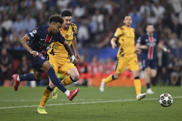Doué's sensational Champions League performance for PSG launches him into a  new dimension | AP News