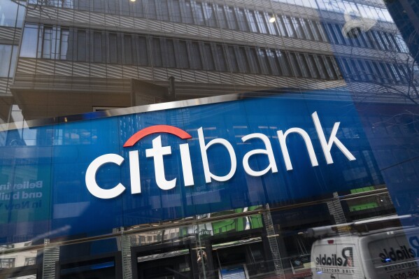 FILE - A Citibank office is seen in New York on Jan. 13, 2021. Some of the companies that formed what is now Citigroup likely benefitted financially from slavery in the 1800s, the financial giant acknowledged Thursday, July 27, 2023, an admission that comes at a time when numerous institutions are re-examining their historic roots and the roles they played in slavery in the U.S. (AP Photo/Mark Lennihan, File)