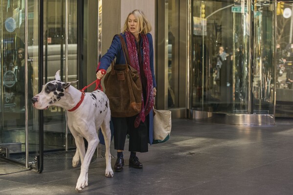This image released by Bleecker Street shows Naomi Watts in a scene from "The Friend." (Matt Infante/Bleecker Street via AP)