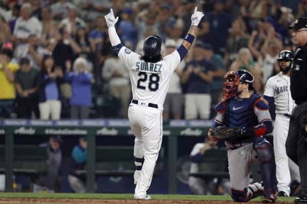 Mariners use 2 homers, Kirby's pitching to stop Braves