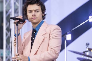 FILE - Harry Styles performs on NBC's Today show on Feb. 26, 2020, in New York. Styles is making plans to headline his own arena, one planned to be completed in Manchester, England, in 2023. He is among the investors in the Co-op Live venue, a £350 million pounds ($456.6 million) project that organizers hope will be the biggest in the UK. (Photo by Charles Sykes/Invision/AP, File)