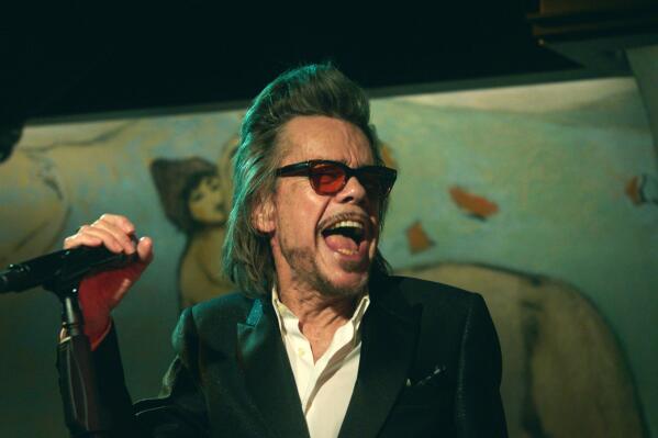 This image released by Showtime shows David Johansen in "Personality Crisis: One Night Only," a documentary directed by Martin Scorsese and David Tedeschi, streaming April 14 on Showtime. (Showtime via AP)