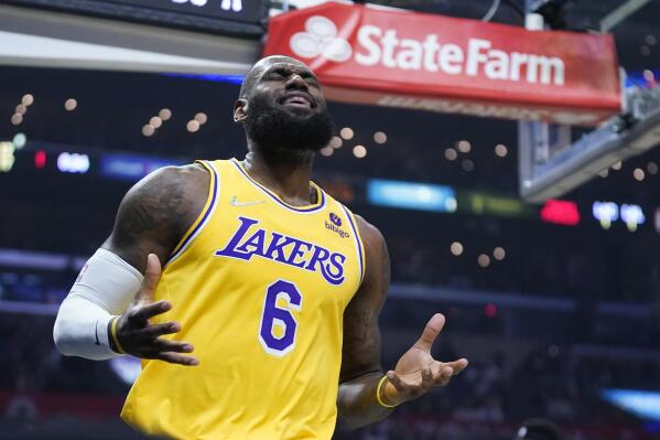 Lakers' LeBron James reacts to making NBA 75th Anniversary Team