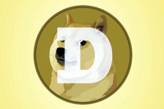 This mobile phone app screen shot shows the logo for Dogecoin, in New York, Tuesday, April 20, 2021. Dogecoin, the digital currency advertised as the one "favored by Shiba Inus worldwide," is having its day. Fans of the cryptocurrency are touting April 20, long an unofficial holiday for marijuana devotees, as "Doge Day" and imploring each other to get its value up to $1. (AP Photo/Richard Drew)