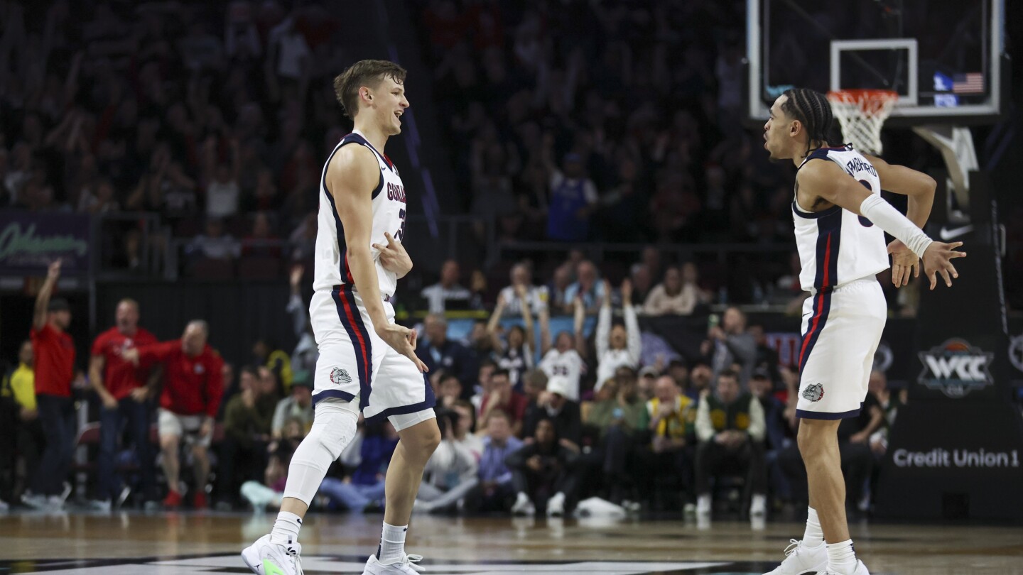 Hickman scores 20 points and No. 17 Gonzaga beats San Francisco 89-77 in WCC semifinal