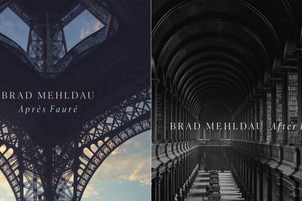 This combination of images shows cover art for Brad Mehldau's “Après Fauré," left, and “After Bach II." (Nonesuch Records via AP)
