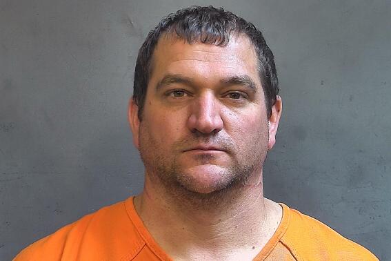 This undated photo provided by the Boone County Sheriff's Office shows Andrew Wilhoite.   Wilhoite, of Lebanon, Ind, received 60 of the 276 total votes Tuesday, May 3, 2022, for Republicans for three positions on the Clinton Township Board, Boone County election results show. Wilhoite was arrested in late March in the death of 41-year-old Elizabeth "Nikki" Wilhoite. He's been held since then in the Boone County Jail without bond.( Boone County Sheriff's Office via AP)