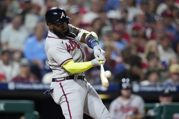Olson ties team homer mark, Braves beat Phillies 7-6 in 10 innings to move  to brink of NL East title