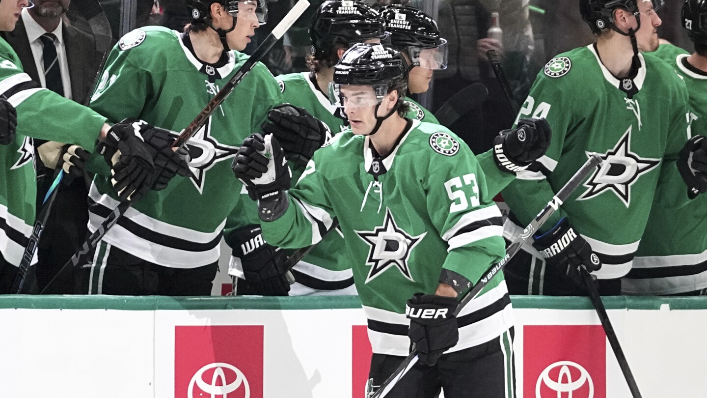 Jason Robertson Leads Stars to 3-2 OT Victory Over Flames