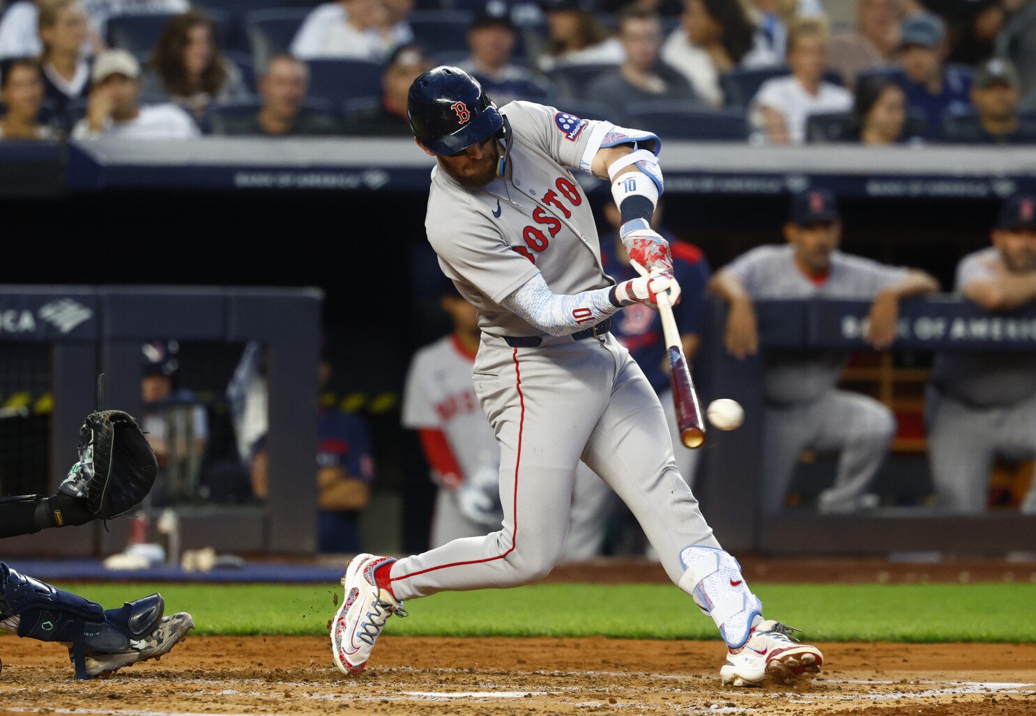 Story has 5 RBIs, Crochet strikes out Judge three times and Red Sox beat Yankees 10-7