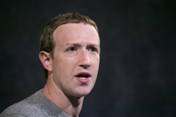 In this Oct. 25, 2019 photo Facebook CEO Mark Zuckerberg speaks at the Paley Center in New York. Facebook employees are using Twitter to register their frustration over Zuckerberg's decision to leave up posts by President Donald Trump that suggested protesters in Minneapolis could be shot. On Monday, June 1, 2020 Facebook employees staged a virtual “walkout” to protest the company's decision not to touch the Trump posts according to a report in the New York Times, which cited anonymous senior employees at Facebook. (AP Photo/Mark Lennihan)