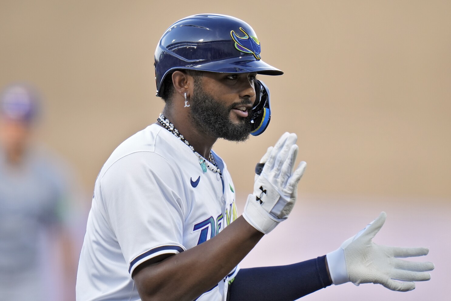 Caminero hits 3-run HR to back Baz as Rays beat Blue Jays 3-1