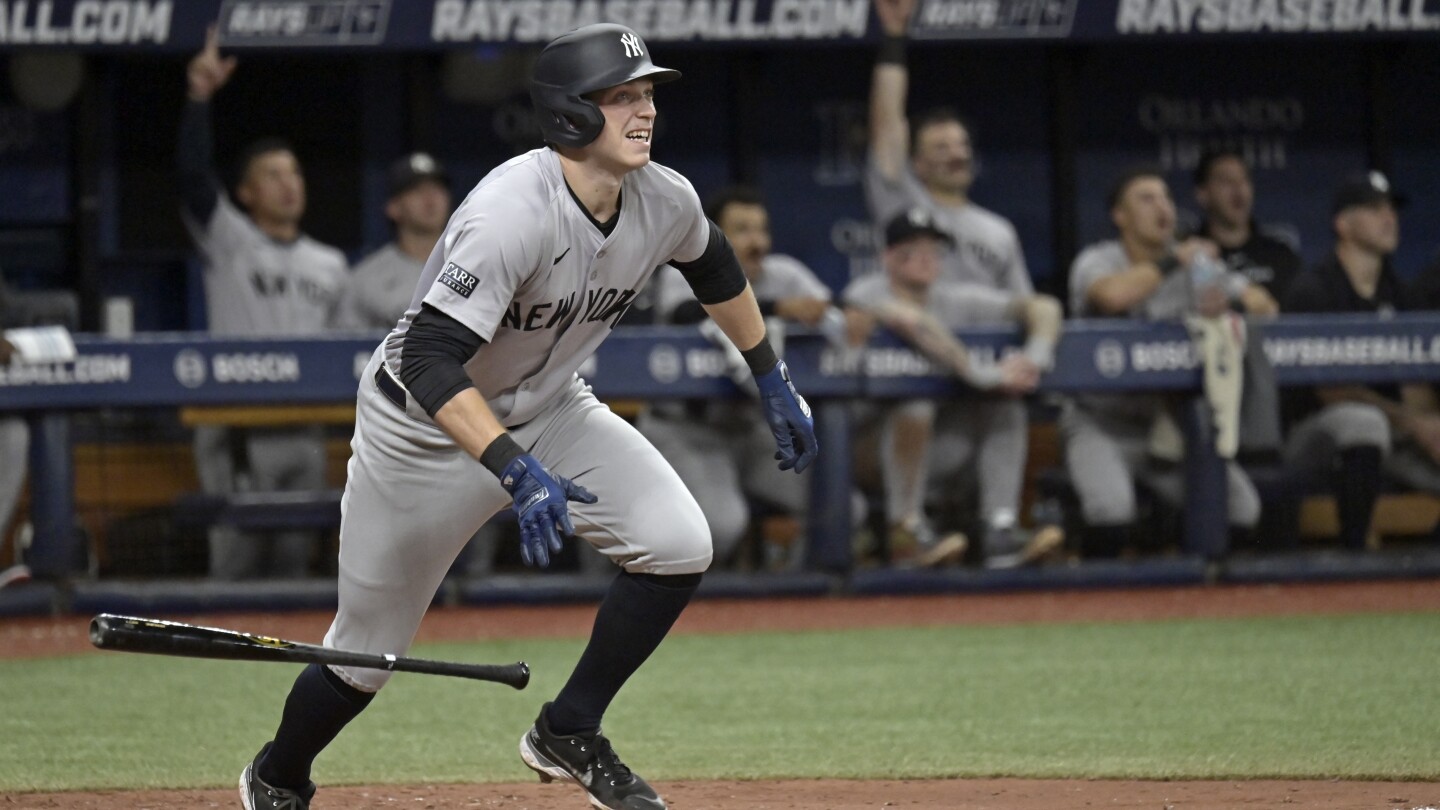 Slumping Yankees move rookie Ben Rice to No. 4 spot in lineup | AP News