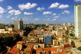 This image provided by Chris Allen shows the view in Havana, Cuba, from his hotel room - room 1414 - at Hotel Capri in April 2014. Allen’s phone started buzzing as word broke of invisible attacks hitting a U.S. government worker at Havana’s Hotel Capri. Allen’s friends and family had heard an eerily similar story from him before. The tourist from South Carolina had cut short his trip to Cuba two years earlier after numbness spread through all four of his limbs, just minutes after he climbed into bed at the same hotel. Those weren’t the only parallels in Allen’s recounting, which put him in a growing list of Americans with no government connections, asking the same alarming but unanswerable question: Were we victims, too? (Chris Allen via AP)