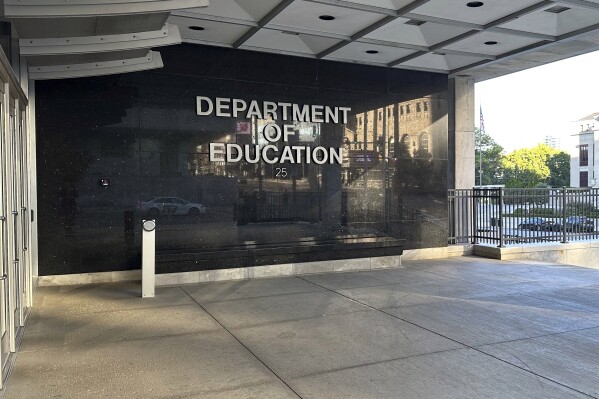 The headquarters of the Ohio Department of Education in downtown Columbus, Ohio, is pictured on Wednesday, Oct. 4, 2023. (AP Photo/Julie Carr Smyth)
