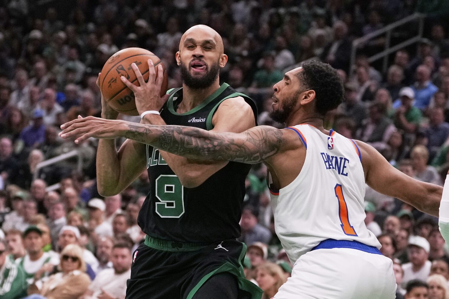 White scores 34 to help Celtics stave off elimination with 127-102 Game 5 win over Knicks