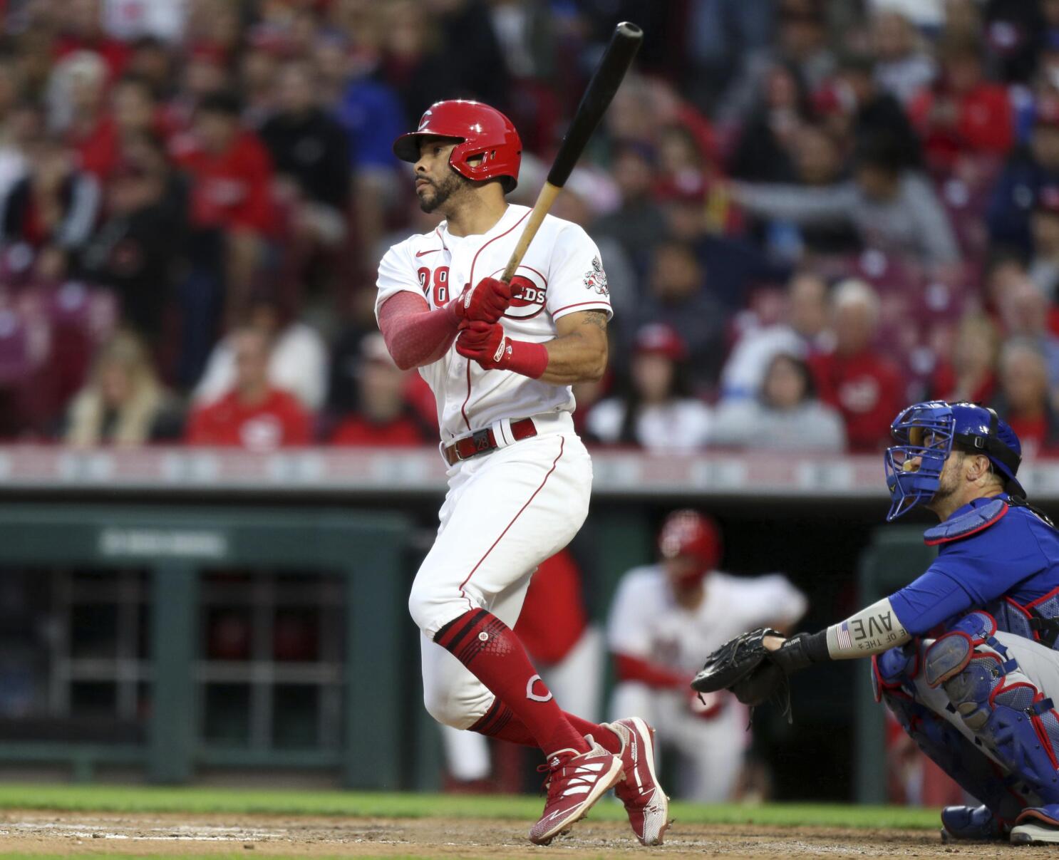 Reds' Pham slaps Giants' Pederson over fantasy football beef