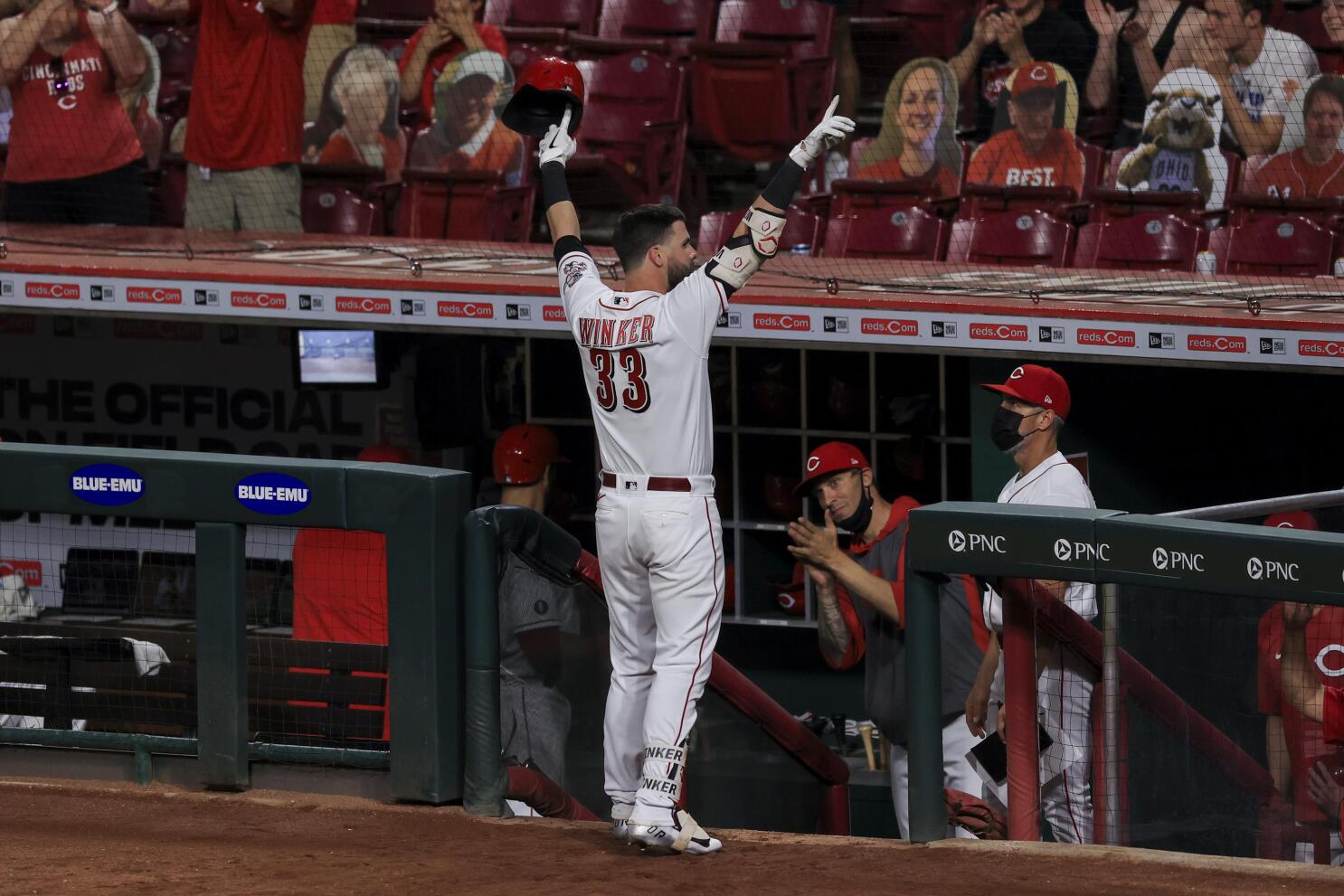 Cincinnati Reds - Jesse Winker gives young Reds fan Luke a