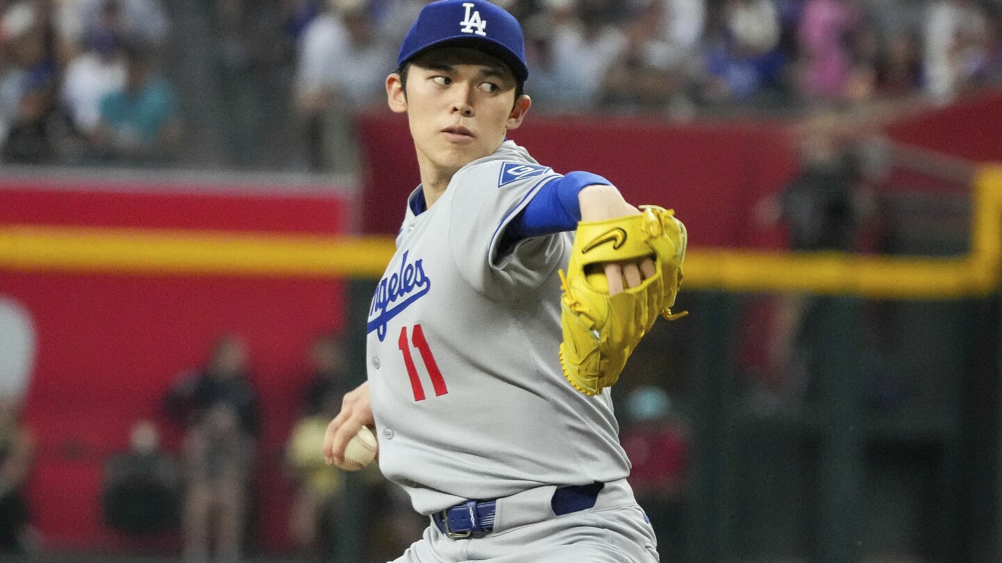Roki Sasaki is the latest Dodgers pitcher to land on the injured list